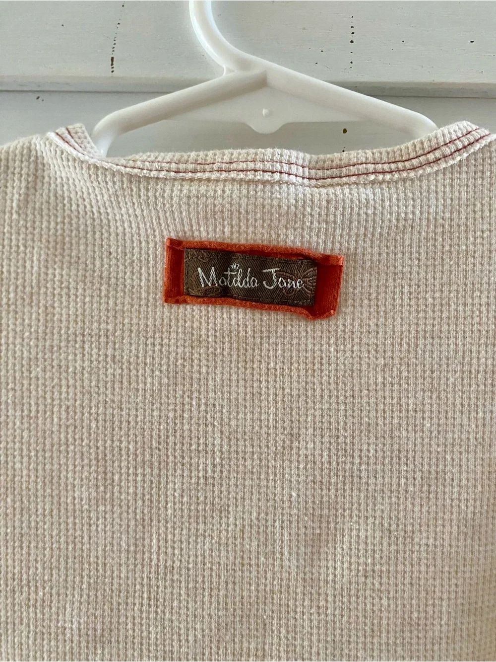 Matilda Jane Better Together Embroidered Waffle Tee T-Shirt Size 2